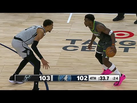 Wemby vs Anthony Edwards in the FINAL MOMENTS 😱 Spurs vs Timberwolves ENDING