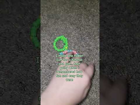 So. Many. Flower cuffs. #music #kandi #bracelet #kandikid #beads #shorts