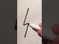How to draw a lightning bolt ⚡️ (Easy)