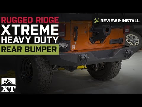 Wrangler Rugged Ridge Xtreme Heavy Duty Rear Bumper - Textured Black (2007-2017 JK) Review & Install
