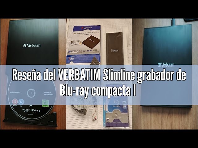 Vídeo relacionado con VERBATIM Slimline grabador de Blu-ray compacta I USB 3.2 Gen 1 con conexión USB-C I Grabadora y Reproductor I Ultra HD 4K I I Unidad externa I negro