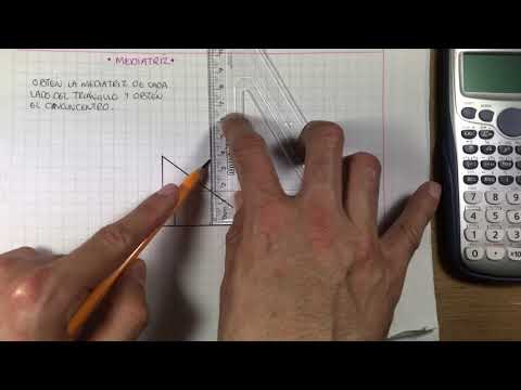 Mediatriz y circuncentro de un triángulo FÁCIL paso a paso • Ejercicio #1