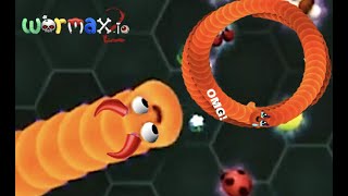 Wormax2.io Gameplay | New IO Game| OMG He Got Me