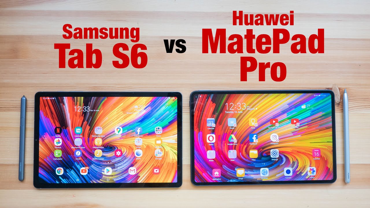 Samsung Tab S6 vs Huawei MatePad Pro