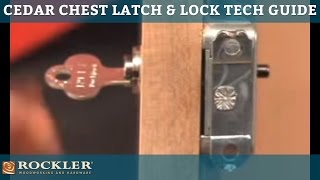 Cedar Chest Latch and Lock Technical Guide