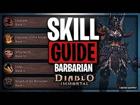 Diablo Immortal BARBARIAN Skill Guide