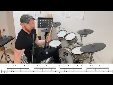 Drag Paradiddle Drum Groove