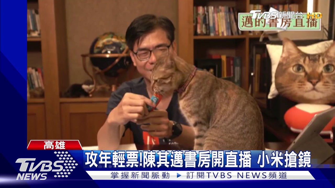 攻年輕票！陳其邁攜「小米」直播　李眉蓁找謝龍介