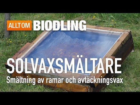 Solvaxsmältare - Smälta ramar och avtäckningsvax - Bivax - Biredskap - Biodling