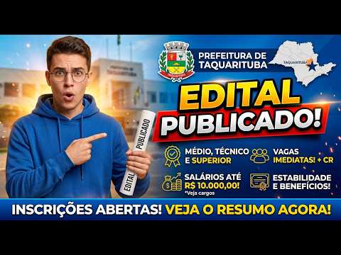 Concurso Prefeitura de Taquarituba-SP: O Guia Completo Sobre o Novo Edital!