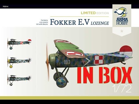 ARMA Hobby Model Kit 70013 1:72nd Scale Fokker E.V Junior Set 