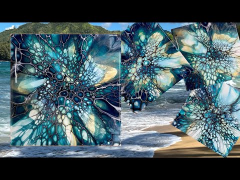 270. Last Summer Gasp, Gorgeous Bloom Technique Tutorial, Acrylic Painting, Abstract Art, Fluid Art