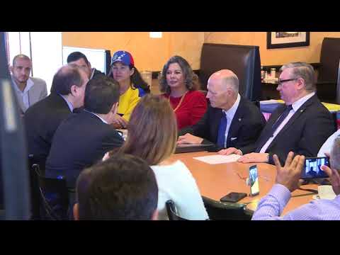 Sen. Rick Scott meets with Tampa Bay Venezuelan leaders