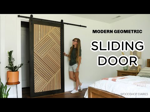 How to Build a Modern Geometric Sliding Door