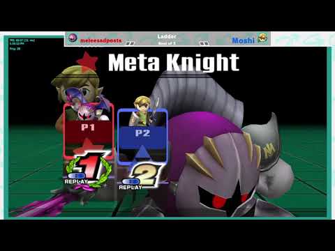 Quickdraw Ladder - melesadposts (Meta Knight) vs Moshi (Toon Link) P+