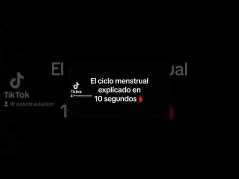 El ciclo menstrual explicado en 10 segundos 🩸⏰#menstruacion #nosotras