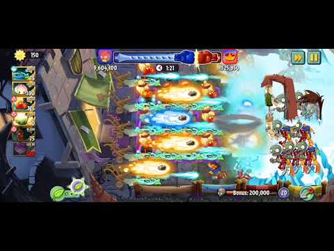 PVZ2 GAMEPLAY SUPER POWER VINE SUPERPOWER LEVEL 200 MAX POWER UP PLANTS VS ZOMBIES 2 | WHO WILL WIN