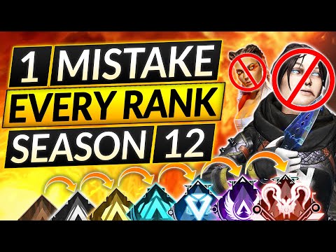 1 BRUTAL MISTAKE for EVERY RANK in Season 12 - BEST Tips to RANK UP - Apex Legends Guide
