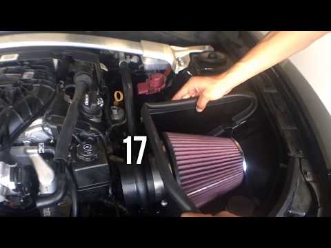 2015 Camaro K&N Typhoon unboxing and quick installation best sound horsepower over 15HP