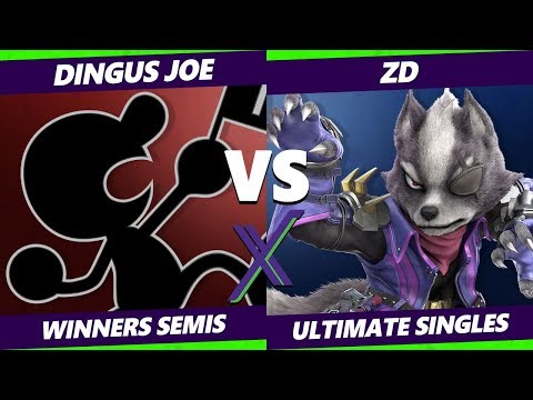 S@X 344 Winners Semis - Dingus Joe (Game & Watch) Vs. ZD (Wolf) Smash Ultimate - SSBU