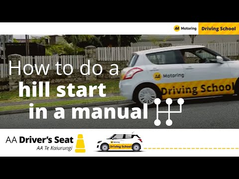How to do a hill start in a manual car - Driving lessons with AA Driving School