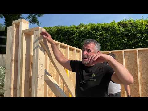 How to build a garden room, day by day vlog.