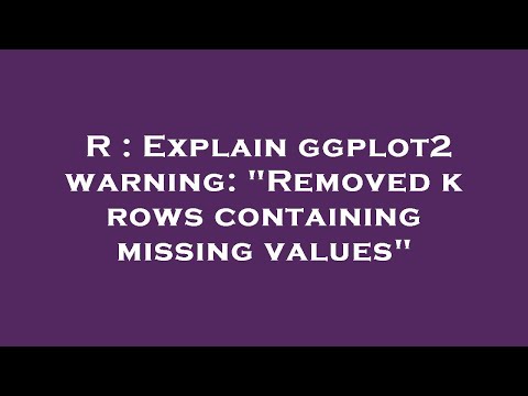 R : Explain ggplot2 warning: 'Removed k rows containing missing values'
