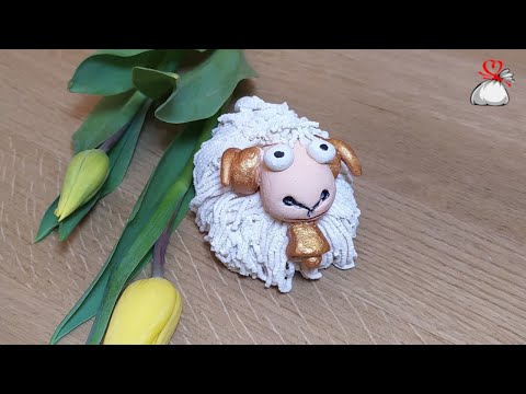Baranek z masy solnej - Jak zrobić baranka z masy solnej - Wielkanocny baranek z masy solnej 🐏