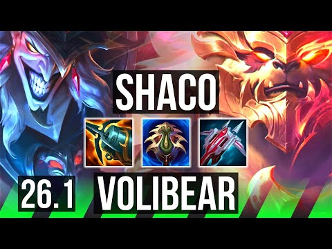 SHACO vs VOLIBEAR (JGL) | NA Master | 26.1