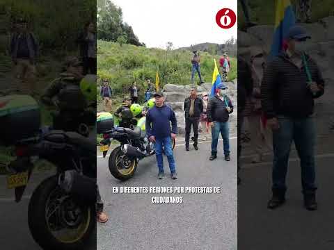 Bloqueos viales en Norte de Santander por paro nacional contra el catastro multipropósito