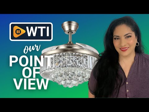 RuiWing Fandelier Crystal Ceiling Fans - WTI product video review