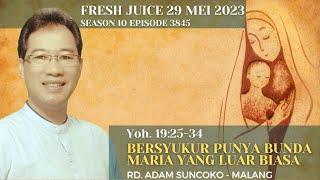 Bersyukur punya Bunda Maria yang luar biasa - Fresh Juice 29 Mei 2023 - RD. Adam Suncoko - Malang