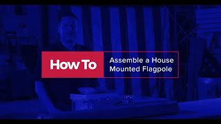 How to Install a Flag on a House Mounted Flagpole