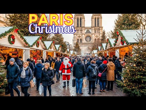 2 December 2025 – Paris Christmas Walk 🎅 | Winter Evening Walking Tour | 4K HDR