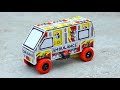 How To Make Matchbox Toy Ambulance Car At Home DC Motor Toy Car Diy Car From Matchbox