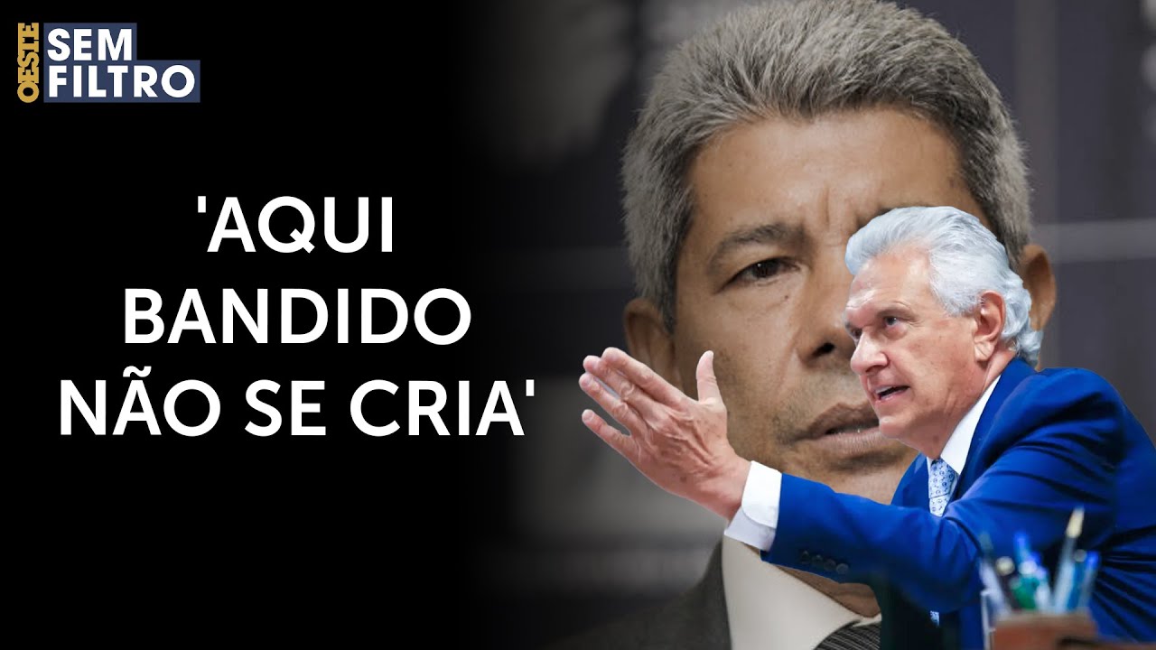 Caiado rebate fake news de governador petista sobre criminalidade em Goiás