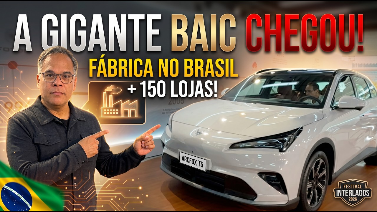 A montadora chinesa BAIC oficializou a sua chegada ao Brasil durante o Festival Interlagos 2026
