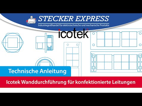 Icotek Wanddurchführung für konfektionierte Leitungen