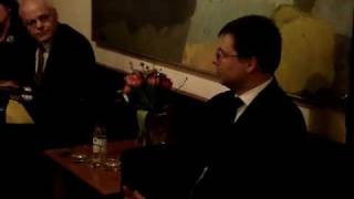 Tikšanās ar LR Ministru Prezidentu Valdi Dombrovski Stokholmā 120208 1. daļa