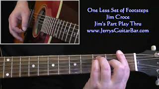 Jim Croce One Less Set Of Footsteps | Rhythm Guitar Play Thru