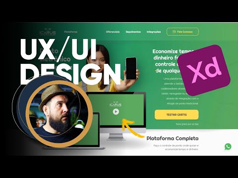 UX UI Design Adobe XD Landing Page