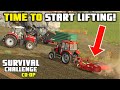 TIME TO START LIFTING! | Survival Challenge CO-OP | FS22 - Episode 30