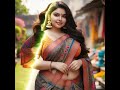 4k AI Indian Vabi Plus Size Look Book Indian Model Plus Size With Saree