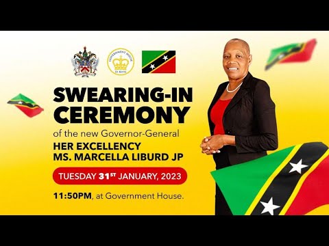 Swearing of the new Governor General of St. Kitts & Nevis, H.E. Marcella Liburd. JP. Jan 31, 2023