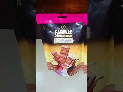 Trying Fabelle Choco Deck 20 Assorted Mini Delights #shorts