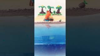 【ゼルダの伝説】夢見る島のOPシーンを粘土とレジンで作ってみた #shorts  #ゲーム