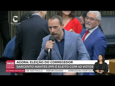 Sargento Nantes é eleito corregedor-geral da Câmara Municipal de SP