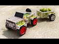 Making An Amazing Military Willys Jeep Car With Matchbox And DC Motor DIY Best From Waste