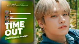Download lagu [CORRECTED 100%] Stray Kids - Time Out | Line Distribution mp3