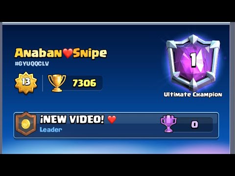 ¡Juego en el Top 1 del mundo vs Jugador de CRL!!! +7300 Copas Ladder Push | Clash Royale -Anaban CR